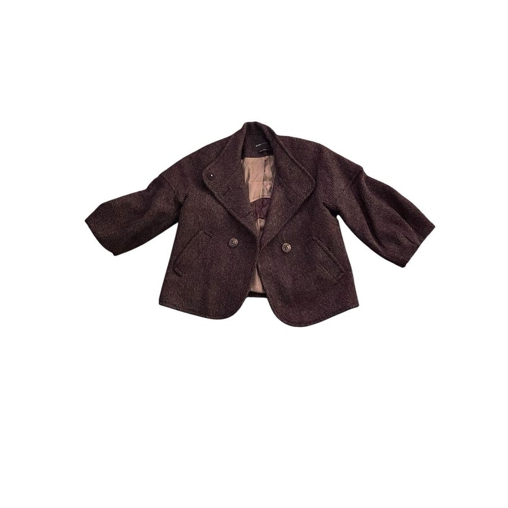 BCBG MAXAZRIA TWEED CROPPED BLAZER